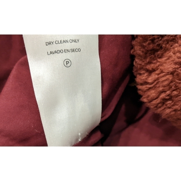 Pendleton Shaggy Fleece Full Zip Jacket Plaid Collar Detail Size Small - Picture 7 of 7